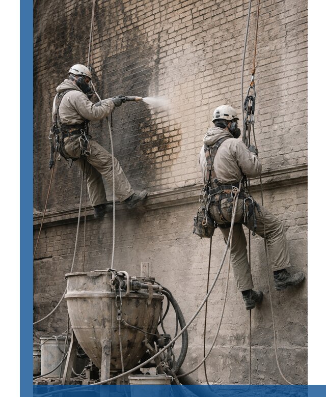 Пескоструйная очистка фасадов в Устях-Куте профессионально