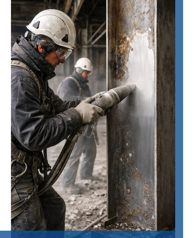 Удаление старой краски с металла в Устях-Куте от 463 р. | ВЫСОТНИК-Утк