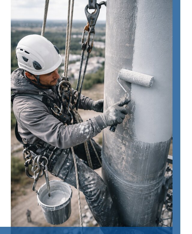 Покраска мачт связи под ключ в Устях-Куте от 875 р. | ВЫСОТНИК-Утк
