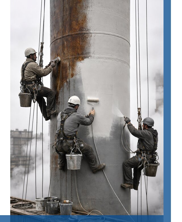 Покраска дымовых труб в Устях-Куте от 8752 р. | ВЫСОТНИК-Утк