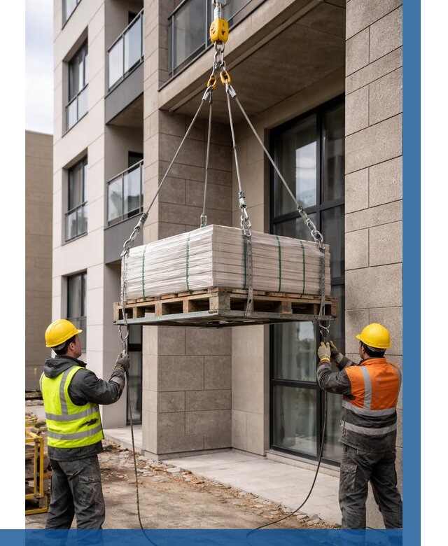 Подъем керамогранита на этаж в Устях-Куте от 3604 р. | ВЫСОТНИК-Утк