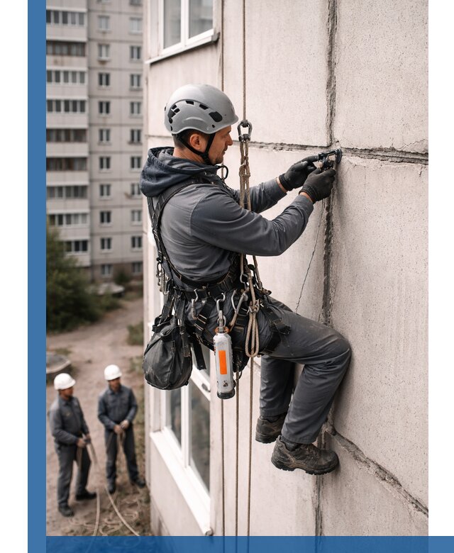Обследование межпанельных швов и герметизация в Устях-Куте