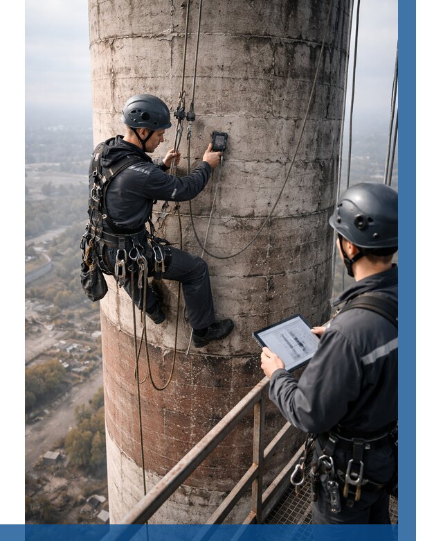 Обследование дымовой трубы в Устях-Куте от 8238 р. | ВЫСОТНИК-Утк