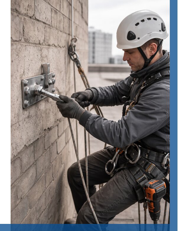 Установка анкерных точек в Устях-Куте от 3604 р. | ВЫСОТНИК-Утк