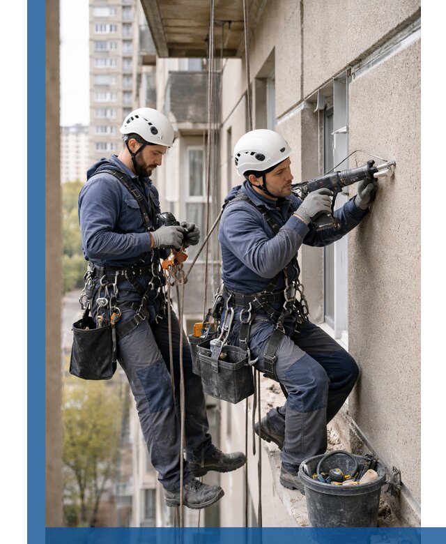 Промышленные альпинисты высотные работы и монтаж в Устях-Куте